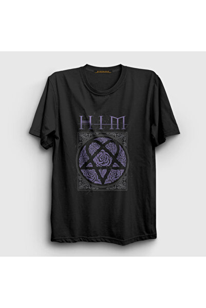 Presmono Unisex Siyah Roses Him T-shirt 81133tt