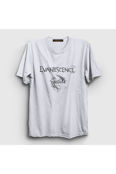 Presmono Unisex beli logo V2 Evanescence T-shirt 146318tt