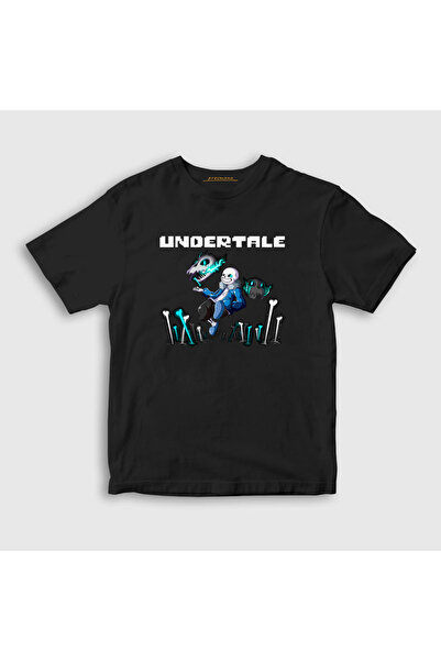 Presmono Unisex Kids Black Bones Undertale T-shirt 31913tt