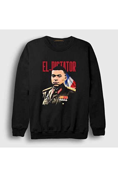 Presmono Unisex Black El Dictator Kylian Mbappe Football Sweatshirt 615142Tt
