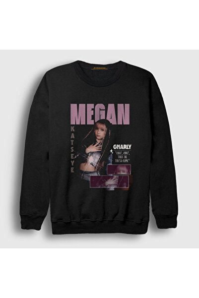 Presmono Unisex Black Megan K Pop Katseye Sweatshirt 588747Tt