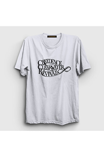 Presmono Creedence Clearwater Revival unisex bela T-shirt - 490538tt