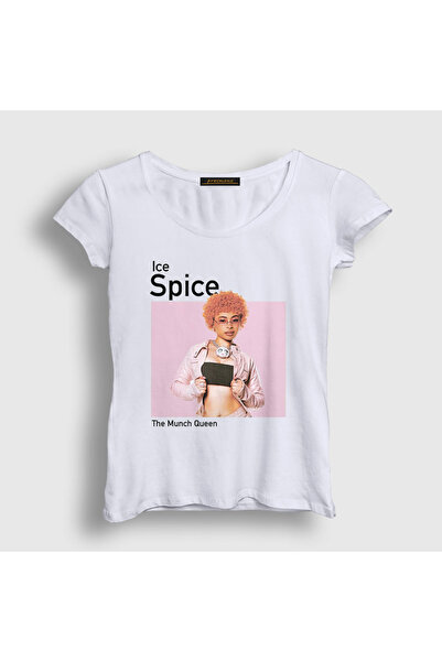 Presmono Ženski beli poster Ice Spice T-shirt 533653tt