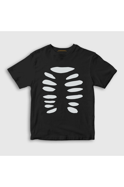 Presmono Unisex Kids Black Halloween Couple Lover Skeleton T-Shirt 580927Tt