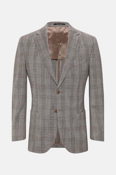 W Collection GRİ DÜĞMELİ PAMUK/YÜN CEKET