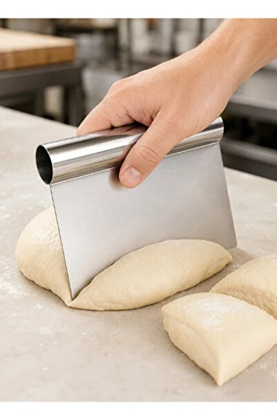 Kitchen Beauty Paslanmaz Lüks Çelik Hamur Kesme Aparatı Çelik Kesici Kazıyıcı...