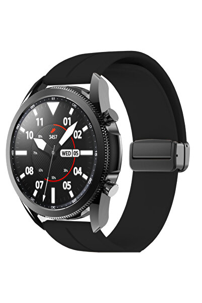 Casey Studios Silicone strap with metal links Samsung Galaxy Watch S3 Frontie...