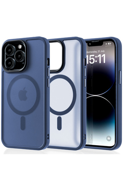 Casey Studios MagSafe калъф iPhone 14 Pro, безжично зареждане, повдигнати ръб...