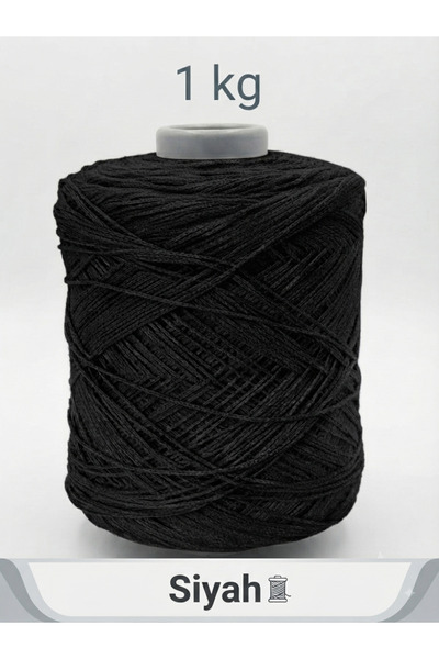 Bevella Macrame Cord Snur de macrame din bumbac fin premium, negru, 1 kg - 2 ...
