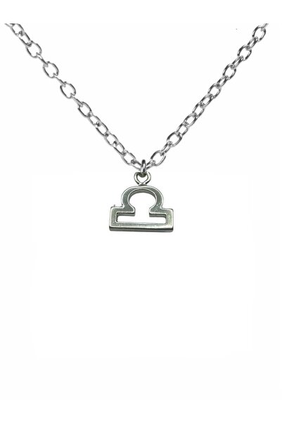 Herşey Nota Libra Zodiac Sign Symbol Necklace – with 60cm Chain, Zinc Plated ...