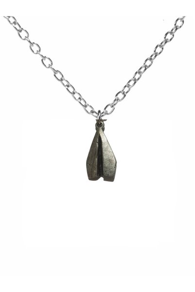 Herşey Nota Paper Flight – Paper Plane Figured Unisex Necklace (60 cm Chain)