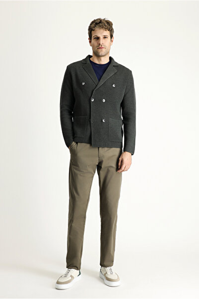 Kiğılı Relaxed Fit Comfortable Cut Lycra Satin Canvas / Chino Pants