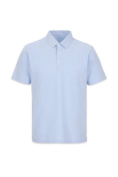 Kiğılı Tricou fără cusături, cu guler polo, croială normală, din amestec de m...
