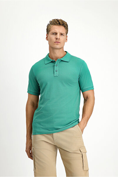 Kiğılı Slim Fit Slim Fit Cotton Non-Curling Polo Neck T-Shirt
