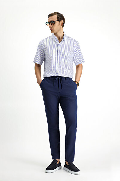 Kiğılı Short Sleeve Regular Fit Patterned Cotton Shirt