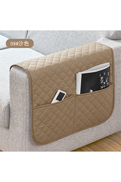 Choice 1PC 50x110cm A6 Khaki 1PC New Sofa Armrest Covers with Pocket Water Re...