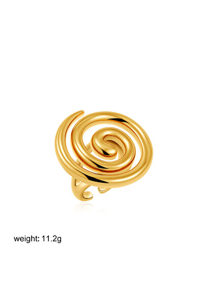 choice2 T334 1 Vintage Stainless Steel Conch Shell Spiral Twisted Chunky Open...