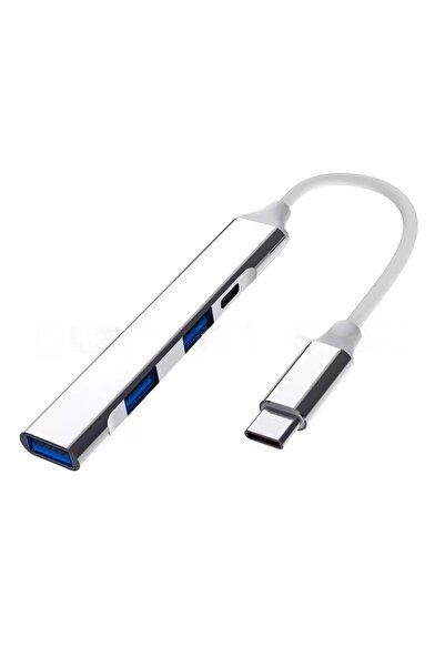 Choice3 typec Silver 4 in 1 USB 3.0 HUB High Speed USB2.0 OTG 4 Port USB C HU...