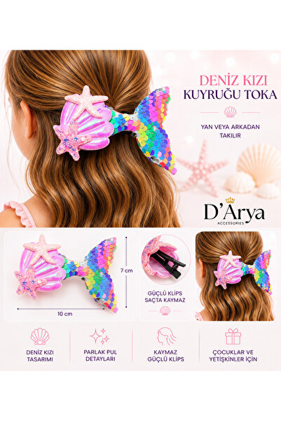 Darya DD70 Colorful Reversible Mermaid Girl Buckle