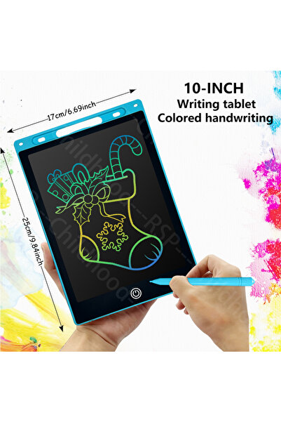 Choice9 10 inch light blue 6.5/8.5/10/12/16-Inch LCD Drawing Tablet,Handwriti...