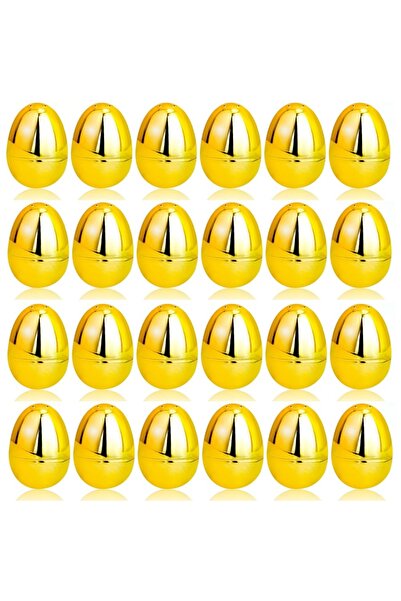 Choice3 4x6cm 12pcs 12/24Pcs 6-8cm Fun Electroplated Gold Easter Eggs for Eas...