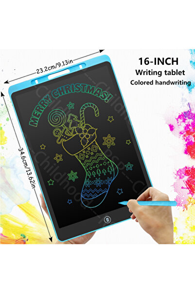 Choice B16 inch light blue 6.5/8.5/10/12/16-Inch LCD Drawing Tablet,Handwriti...