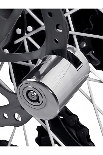 Choice Silver Bicycle Lock, Disc Brake Lock, Motorcycle Disc Lock, Disc Lock,...