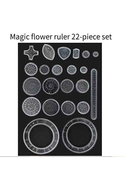 Choice 22pcs 22pcs Spirograph Drawing Kaleidoscope Ruler Set Geometry Ruler M...