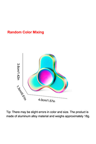 Choice 13249-04 1PC Mini Fidget Spinner Alloy EDC Spinning Top Stress Relieve...