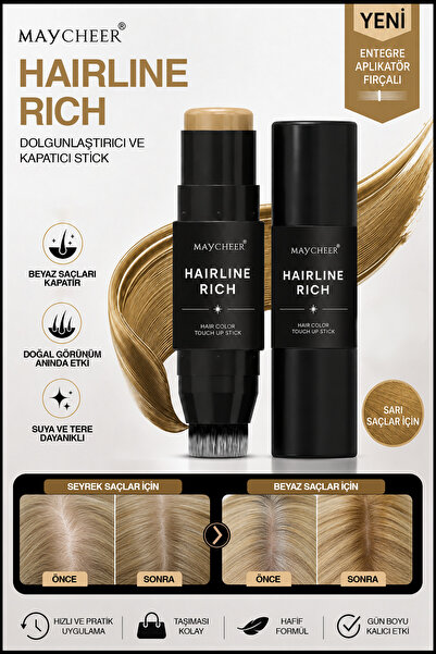 hb skin care Saç Kapatıcı Pudra (Sarı) Seyrek Saçları Kapatma-Beyazları Kapat...