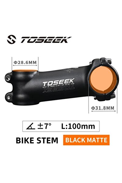 Choice 7degree-100MM TOSEEK ST002 MTB Stem 7 Degree Bike Handlebar Stem Ultra...