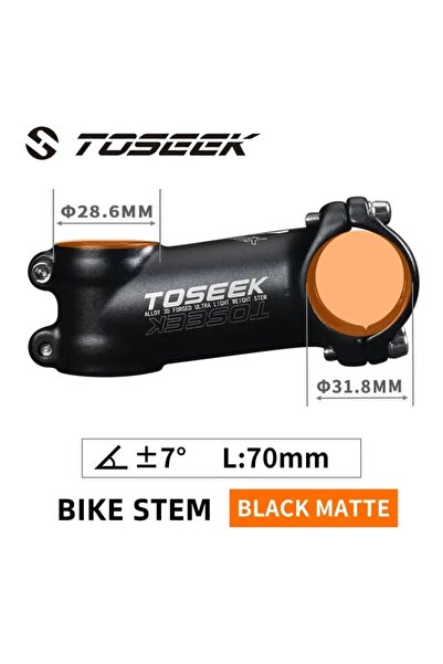 Choice 7degree-70MM TOSEEK ST002 MTB Stem 7 Degree Bike Handlebar Stem Ultral...