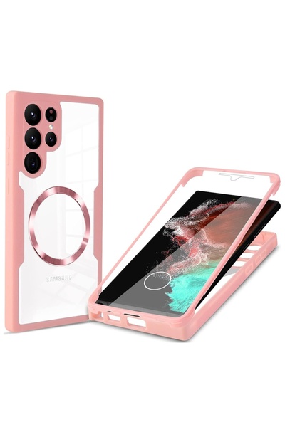 SKYDDAR INNOVATION Husă + folie pentru Samsung Galaxy S22 Ultra 5G, [pachet 3...