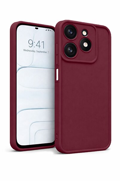 Vissona Tecno Spark10Pro-4G Uyumlu Kamera Çıkıntılı Mat Silikon Telefon Kılıfı