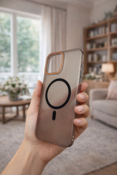Vissona iPhone 14 Pro Max Kılıf – MagSafe Uyumlu – Mat Sert Arka Kapak Telefo...