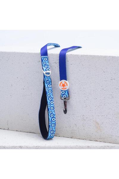 Pawstar Charm Leash Nazar Boncuğu Desenli Kedi Köpek Sevk & Gezdirme Kayışı K...