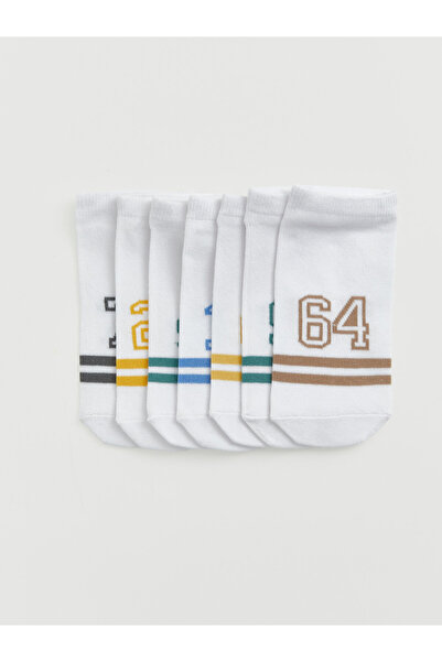 LC Waikiki Printed Boys' Trainer Socks 7 Pack
