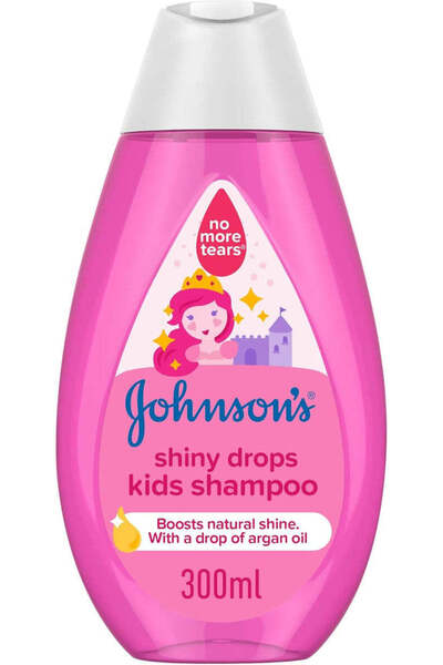 Johnson's Baby Shiny Drops Kids Shampoo 300 ml – No More Tears Formula with A...