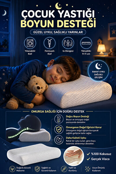 EpiRelax Ergonomik Çocuk Boyun Destek Visco Yastık