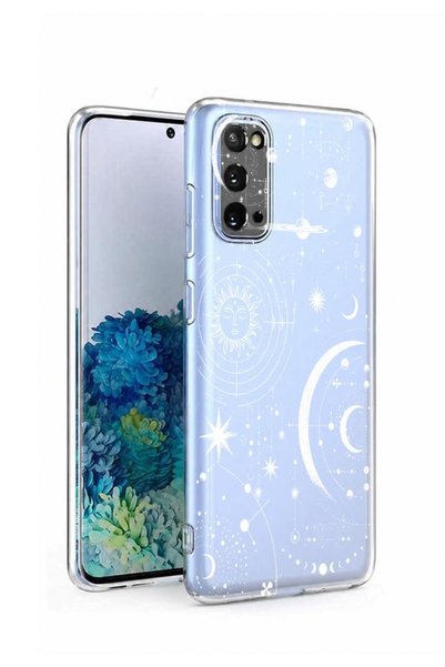 3GEN CASE Samsung Galaxy S20 Uyumlu Lüx Desenli Şeffaf Silikon Kılıf