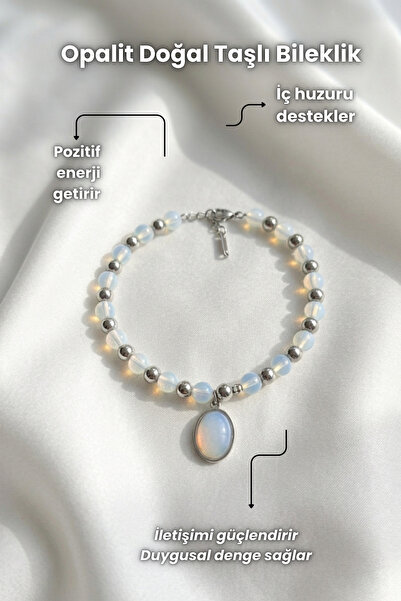 Elifsu Jewelry سوار حجري كبير بتصميم خرز من الحجر الطبيعي، تصميم عتيق من الأم...