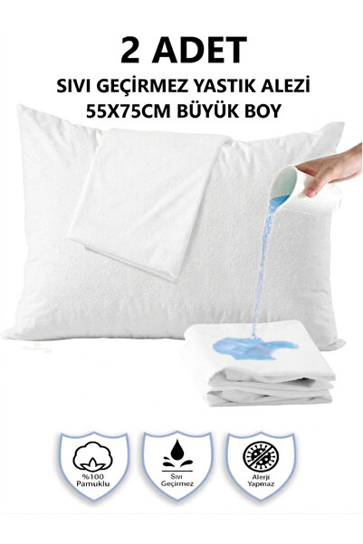 Alpateks Home 55X75cm Büyük Boy Pamuklu Havlu Kumaş Fermuarlı Sıvı Geçirmez Y...