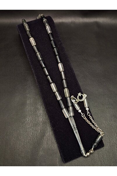 Han Ticarethane Μαύρο Διαφανές Χρώμα Κομμένο σε Σχήμα Σκόνης Κεχριμπάρι Χάντρ...