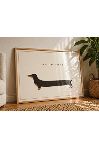 artera casa Long Love – Dachshund Köpek Tablo