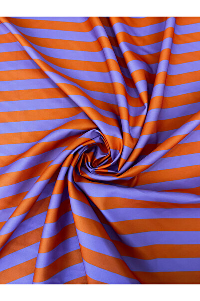 podyum baskı Ριγέ ύφασμα 3 εκ. Μαξιμαλιστικό πολύχρωμο (μωβ-πορτοκαλί) για τα...