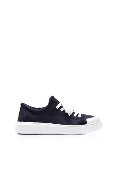 UrbanShoes Sneakers bărbati din piele naturală, Leofex - Paul blue strech velur
