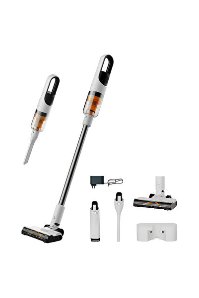 Deerma - Cordless Vacuum Cleaner (T10W) - 20000Pa, 265W, 2200mAh, Digital Mot...