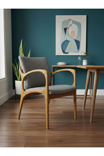 Gazzini Furniture Curva Kolçaklı Ahşap Sandalye
