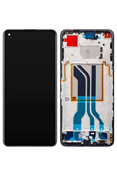 realme GT2 Тъчскрийн дисплей, с рамка, черен, Сервизен пакет 4909345