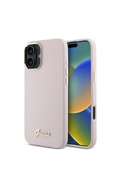 Stef's Cat Θήκη για Apple iPhone 16 Plus, Guess, Μεταλλικό Λογότυπο & Πλαίσιο...